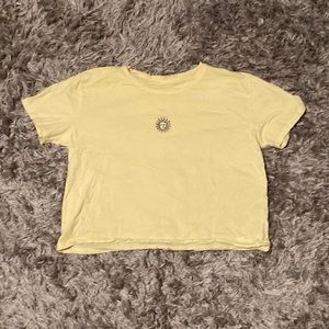 Yellow with a black sun top